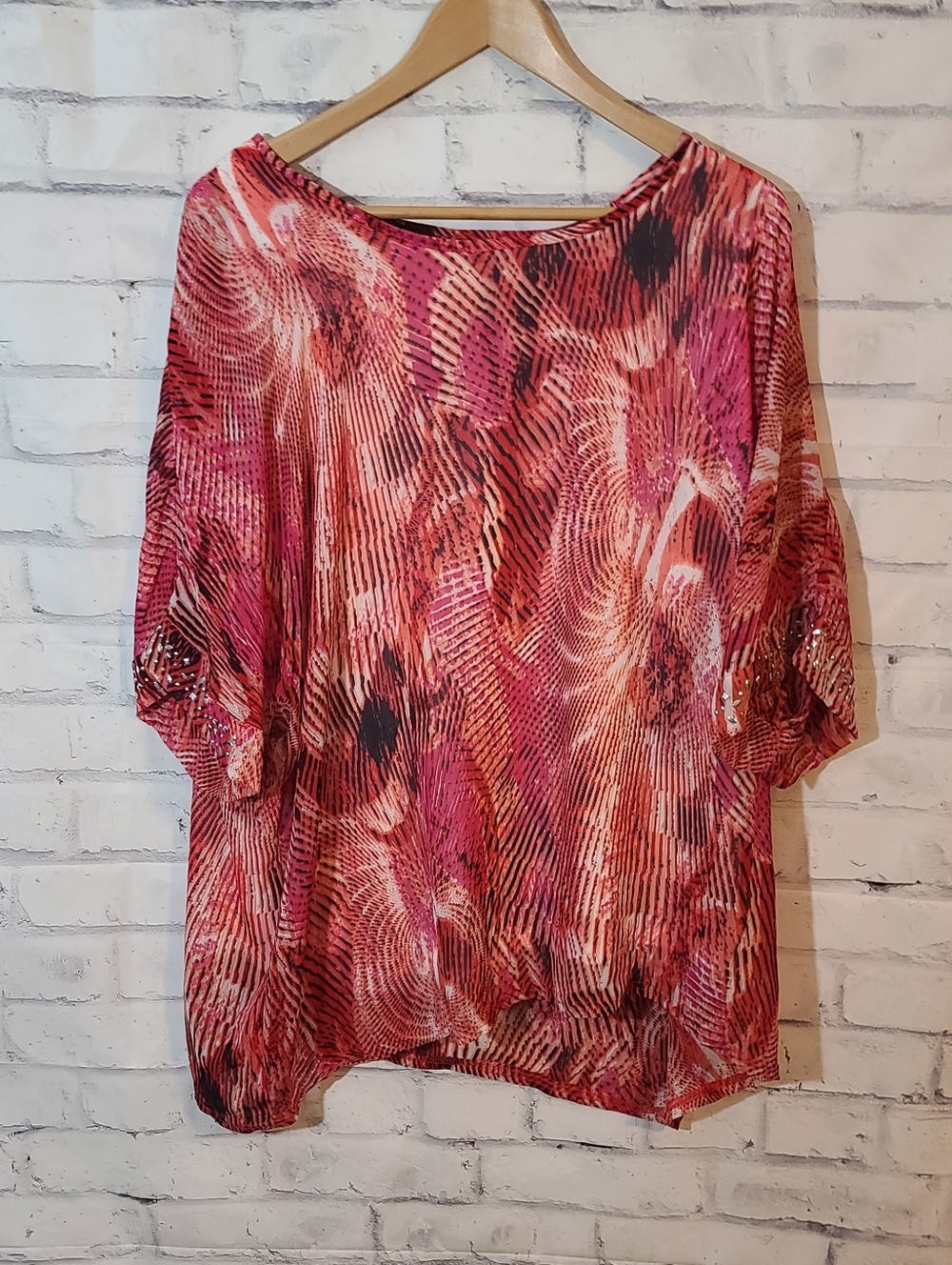 Vintage N Touch Loose Flowy Blouse 3X